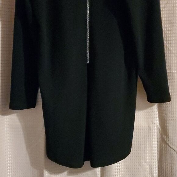 Attitudes by Renee  button front  textured tunic black us L - Picture 7 of 7